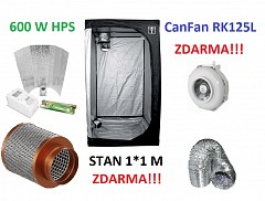 Nejlevnější 600w HPS komplet na trhu stan a motor ZDARMA